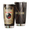 Personalized Billiards Wanted Evil 8 Ball Vintage Stainless - General insulated stainless steel tumbler drinkware preview