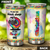 Camellia Personalized Black Sheep I'm The Tye-dyed One Stainless Steel Tumbler - Double-Walled Insulation Travel Thermal Cup With Lid For Hippie Hipster