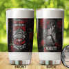 Camellia Personalized Skull Wife Best Thing Happened To Me Stainless Steel Tumbler - Double-Walled Insulation Thermal Cup With Lid Valentines Day Gift For Girlfriend Wife