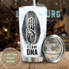 Camellia Personalized It's In My DNA Fingerprint Eagle American Boy Scouts Stainless Steel Tumbler - Double-Walled Insulation Travel Thermal Cup With Lid Gift For Boy Scouts