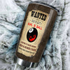 Personalized Billiards Wanted Evil 8 Ball Vintage Stainless - durable hot & cold beverage tumbler view #3