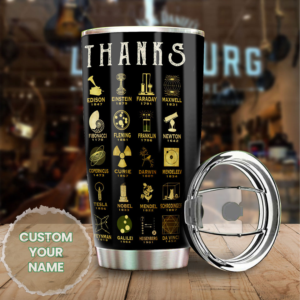 Personalized Thanks Science Innovations Scientists Stainless - General Tumbler view #6