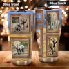 Camellia Personalized Elephant Mom And Baby Wildlife Nature Graphics Stainless Steel Tumbler - Double-Walled Insulation Travel Thermal Cup With Lid Gift For Elephant Lover