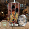 Camellia Personalized Cowboy God Says You Are Beautiful Smart Stainless Steel Tumbler - Double-Walled Insulation Thermal Cup With Lid Gift For Teenager Hipster