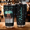 Camellia Personalized Afro Girl God Says You Are Unique Strong Loved Stainless Steel Tumbler - Double-Walled Insulation Travel Thermal Cup With Lid Gift For Black Women Girl