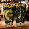 Camellia Personalized Sunflower Respiratory Therapist Your Life Worth My Time Stainless Steel Tumbler - Double-Walled Insulation Thermal Cup With Lid Gift For Respiratory Therapist