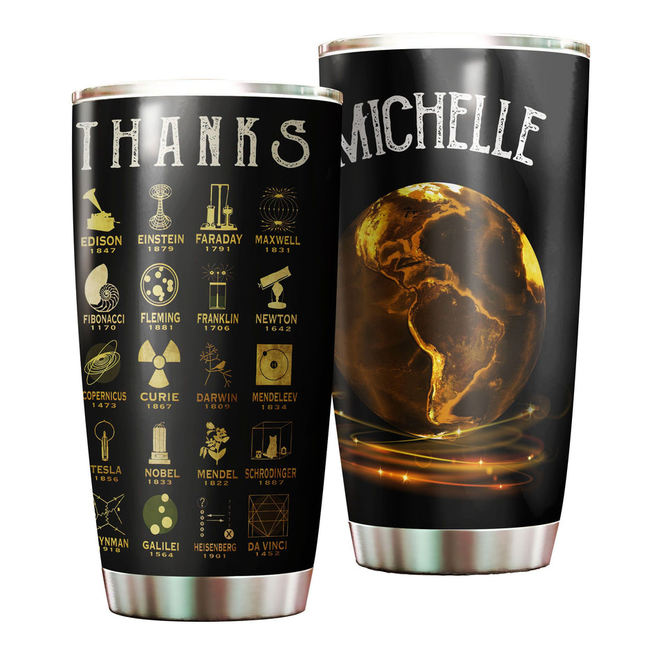 Personalized Thanks Science Innovations Scientists Stainless - General insulated stainless steel tumbler drinkware preview