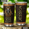 Camellia Personalized Ancient Pharaoh Gods Of Egypt Stainless Steel Tumbler - Double-Walled Insulation Thermal Cup With Lid Gift For Dad