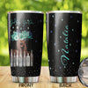Camellia Personalized Afro Girl God Says You Are Unique Strong Loved Stainless Steel Tumbler - Double-Walled Insulation Travel Thermal Cup With Lid Gift For Black Women Girl