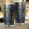 Camellia Personalized Viking Celtic Metal Style Horse Graphics Stainless Steel Tumbler - Double-Walled Insulation Travel Thermal Cup With Lid Gift For Horse Lover