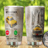 Personalized Taxi Driver My Customer is Calling Vintage - General Tumbler view #7