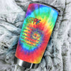 Personalized Colorful Hippie Definition Free Spirit Peace Lover - durable hot & cold beverage tumbler view #3