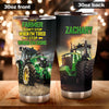 Camellia Personalized Green Tractor Don't Stop When I'm Tired Farming Stainless Steel Tumbler - Double-Walled Insulation Travel Thermal Cup With Lid Gift For Farmer Tractor Lover
