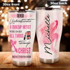Camellia Personalized Nerver Underestimate Make Up Artist Christ Stainless Steel Tumbler - Double-Walled Insulation Travel Thermal Cup With Lid Gift For Make Up Artist Hairstylist