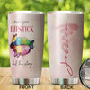 Personalized Hippie Colorful Make Your Lipstick Tell Story - General Tumbler view #7