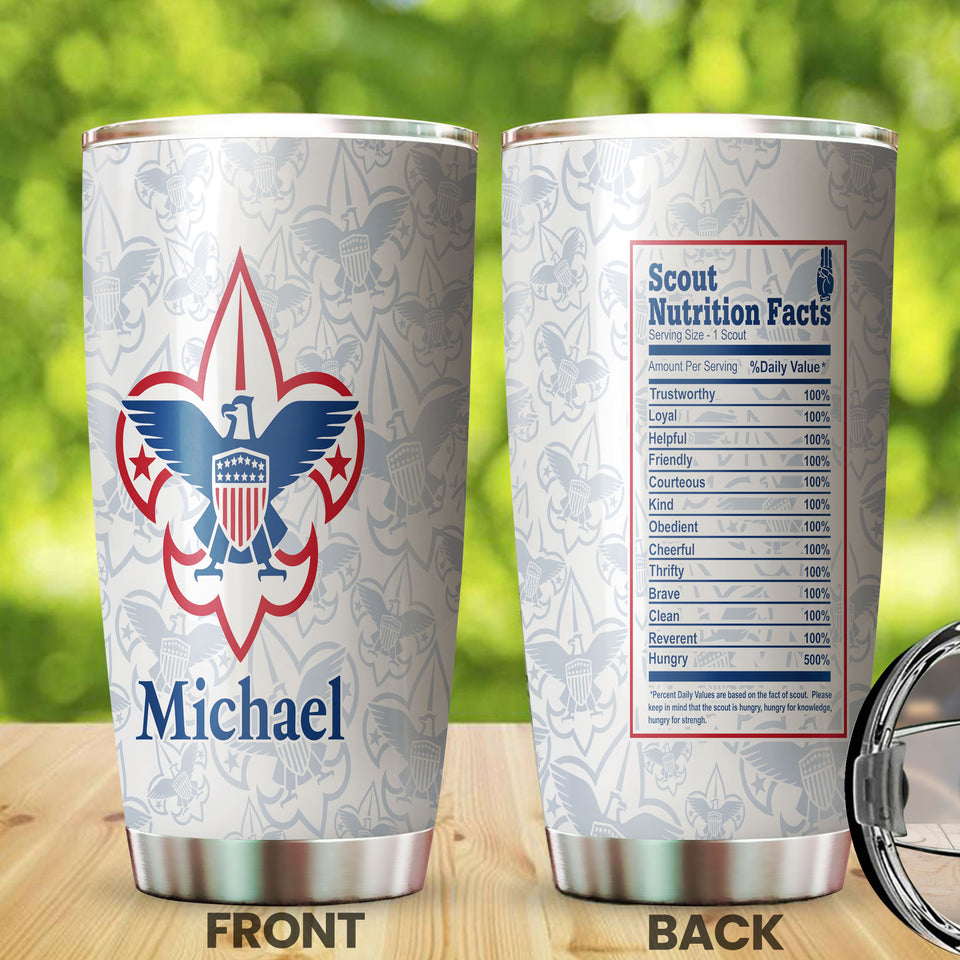 Personalized Eagle Boy Scouts of American Graphics Stainless - Wildlife & Nature Tumbler view #7