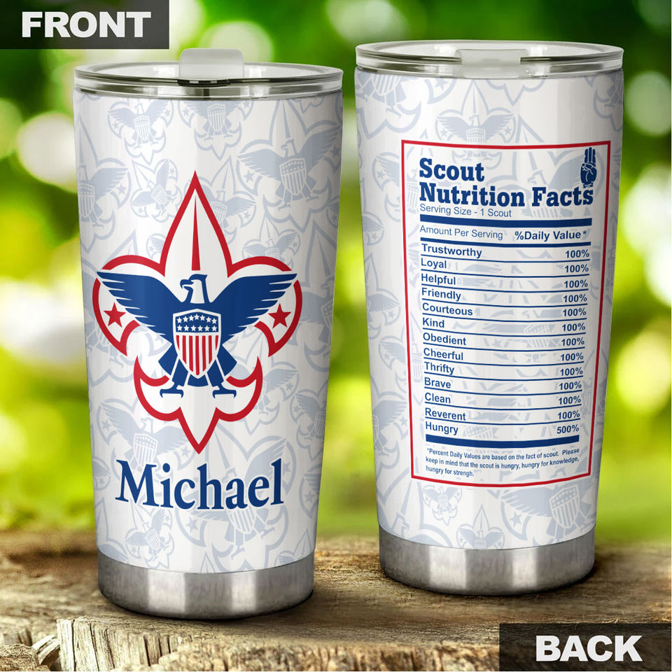 Personalized Eagle Boy Scouts of American Graphics Stainless - Wildlife & Nature Tumbler view #5
