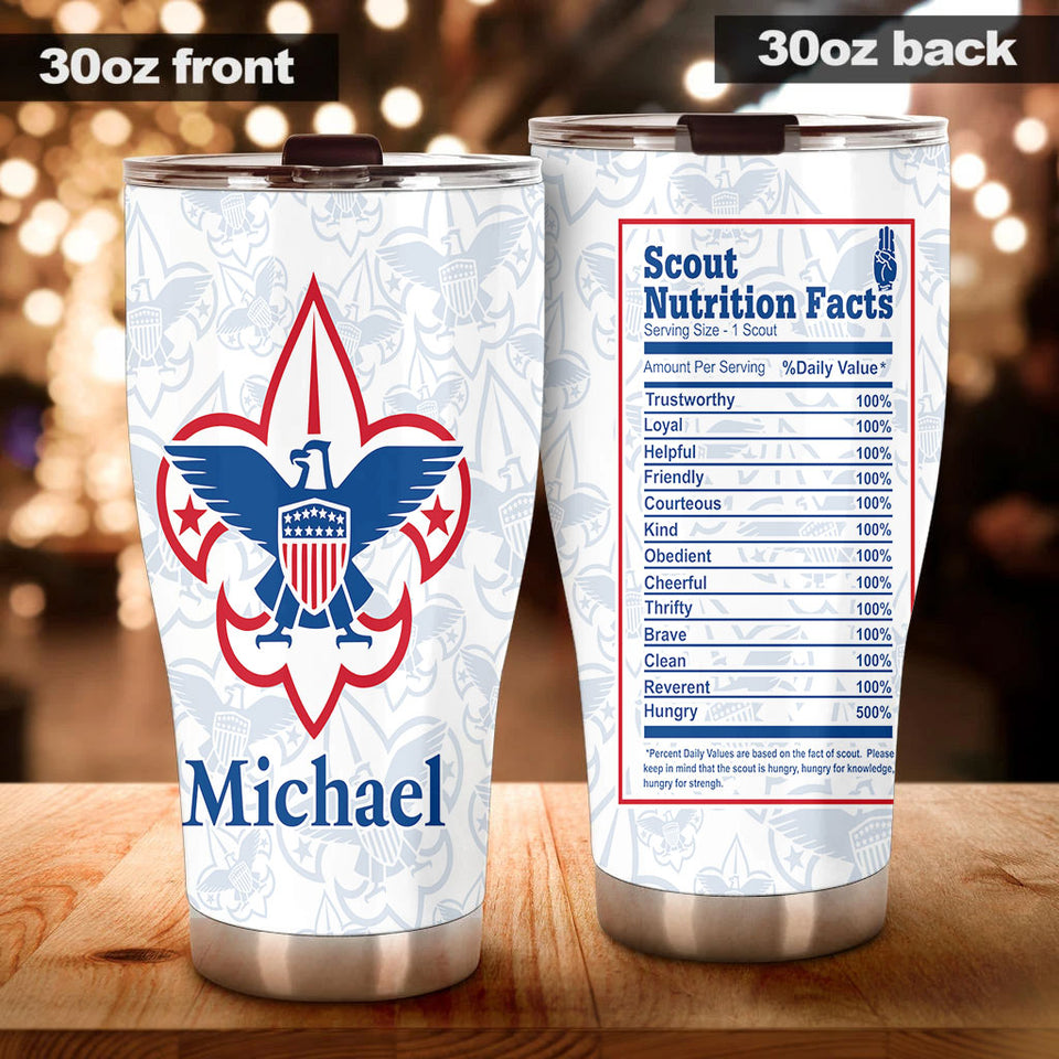 Personalized Eagle Boy Scouts of American Graphics Stainless - Wildlife & Nature Tumbler view #4
