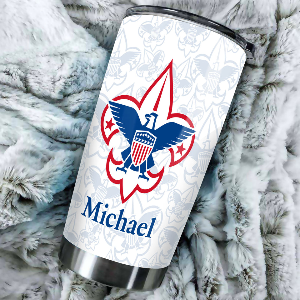 Personalized Eagle Boy Scouts of American Graphics Stainless - durable hot & cold beverage tumbler view #3