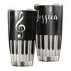 Personalized Piano Heart Music Minimalism Graphics Stainless - Music Lovers insulated stainless steel tumbler drinkware preview