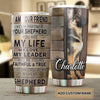 Personalized German Sherpherd I Am Your Friend Partner Graphics - double-wall vacuum insulated coffee travel tumbler detail