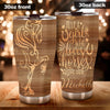 Camellia Personalized A Girl Who Loves Horses Stainless Steel Tumbler - Double-Walled Insulation Thermal Cup With Lid Gift For Horse Lover