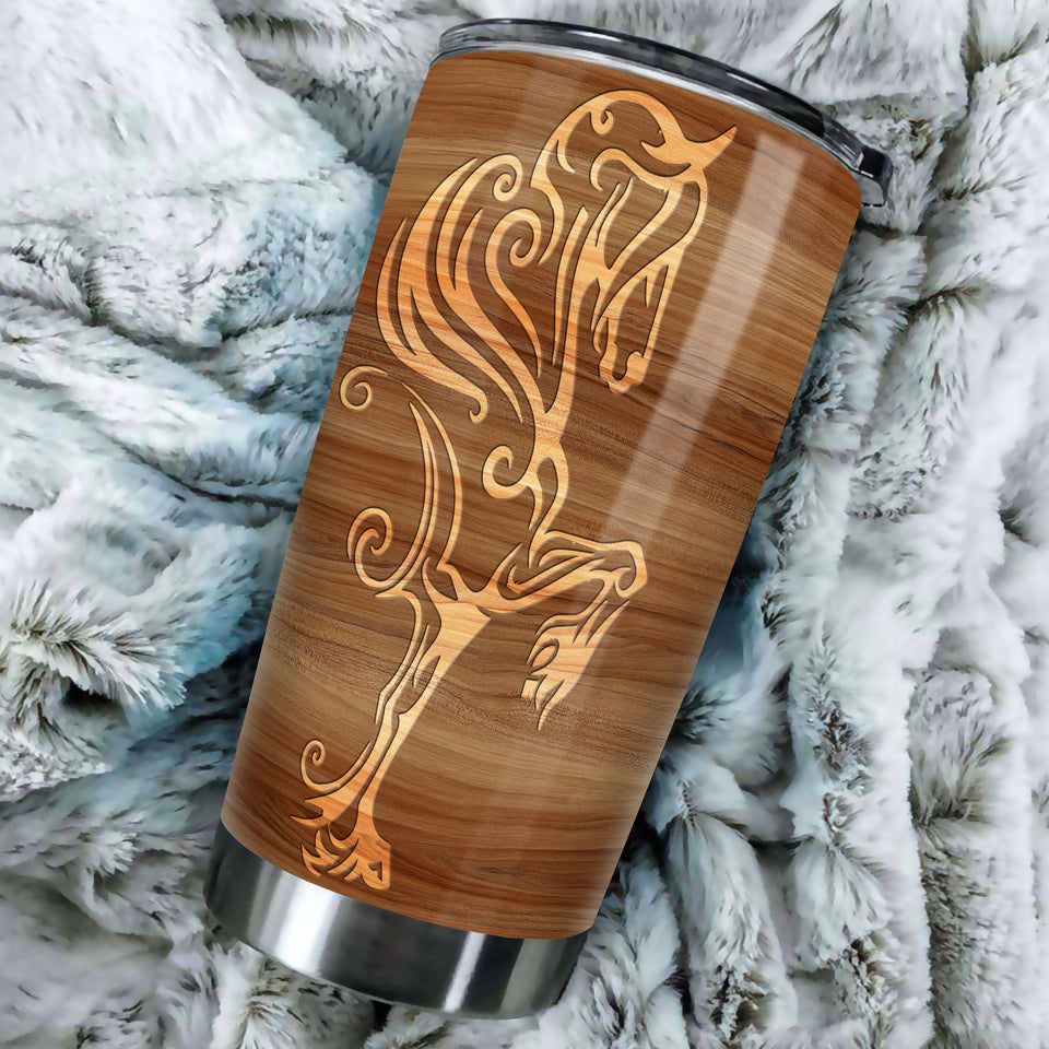 Camellia Personalized A Girl Who Loves Horses Stainless Steel Tumbler - Double-Walled Insulation Thermal Cup With Lid Gift For Horse Lover