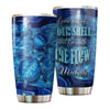 Camellia Personalized Turtle Come Out Of The Shell Stainless Steel Tumbler - Double-Walled Insulation Travel Thermal Cup With Lid Gift For Scuba Diver Surfing
