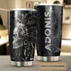 Personalized 3D Native American Gothic Skull Stainless Steel - General insulated stainless steel tumbler drinkware preview