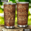 Camellia Personalized A Girl Who Loves Horses Stainless Steel Tumbler - Double-Walled Insulation Thermal Cup With Lid Gift For Horse Lover