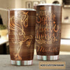 Camellia Personalized A Girl Who Loves Horses Stainless Steel Tumbler - Double-Walled Insulation Thermal Cup With Lid Gift For Horse Lover