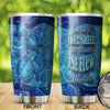 Camellia Personalized Turtle Come Out Of The Shell Stainless Steel Tumbler - Double-Walled Insulation Travel Thermal Cup With Lid Gift For Scuba Diver Surfing
