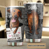 Camellia Personalized Life Would Be Boring Dachshund Stainless Steel Tumbler - Double-Walled Insulation Travel Thermal Cup With Lid Gift For Dog Pet Lover