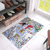 Farmhouse Cute Snowman and Red Cardinal Birds Welcome Indoor