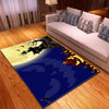 Halloween Graveyard Church Beside Big Pumpkin Carpet Living Room - Faith / Religious soft non-slip area rug for living room & home decor