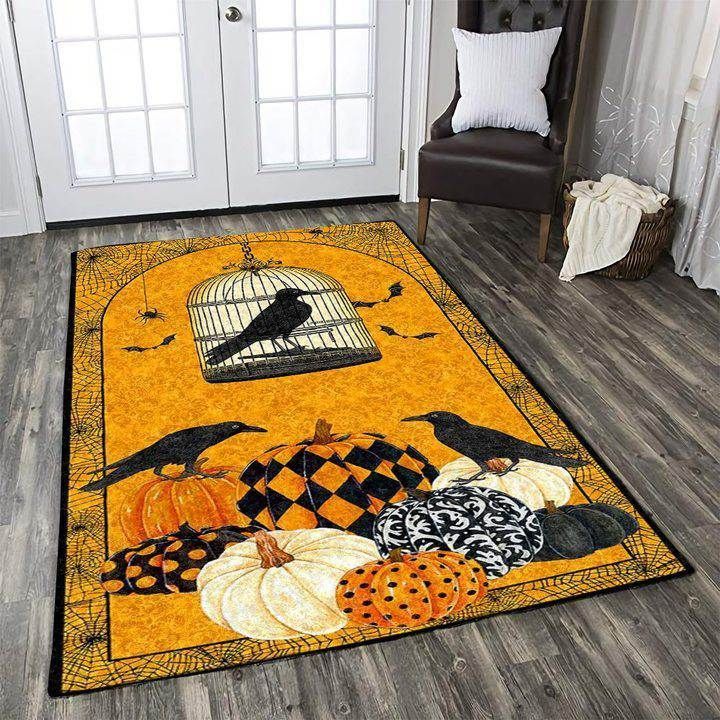 Funny Halloween Home Depot Carpet Scary Pumpkin Field Funny - General soft non-slip area rug for living room & home decor