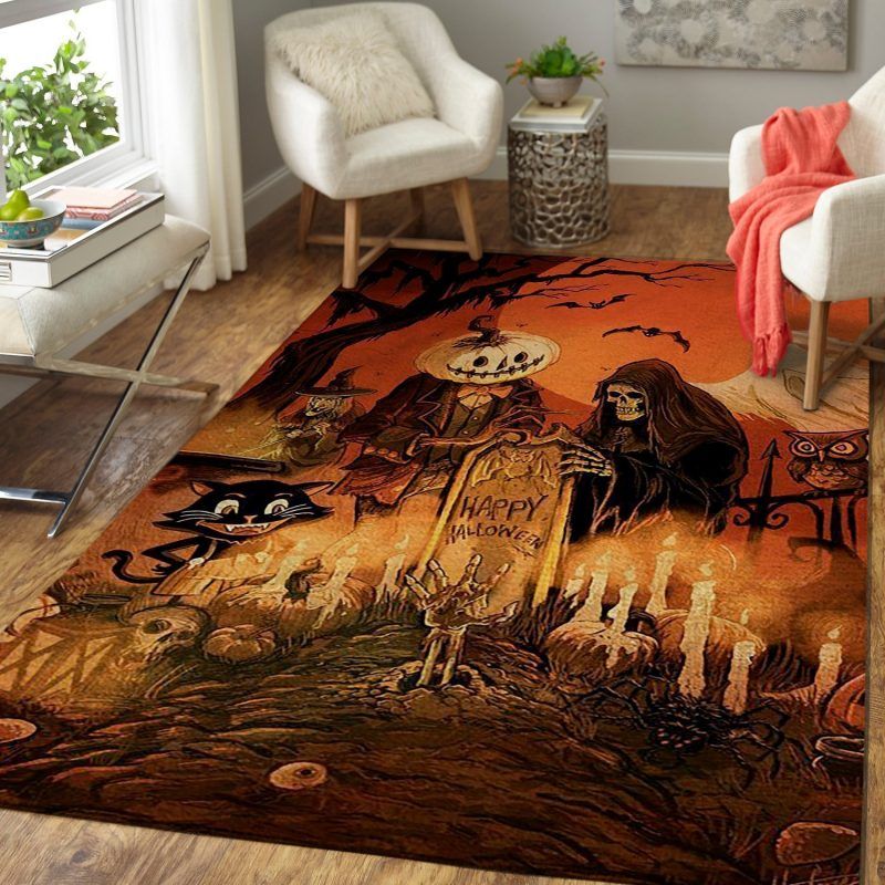 Happy Halloween Living Room Rug Carpet