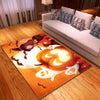 Halloween Lady Witch With Happy Pumpkin Carpet Living Room Rugs - General soft non-slip area rug for living room & home decor