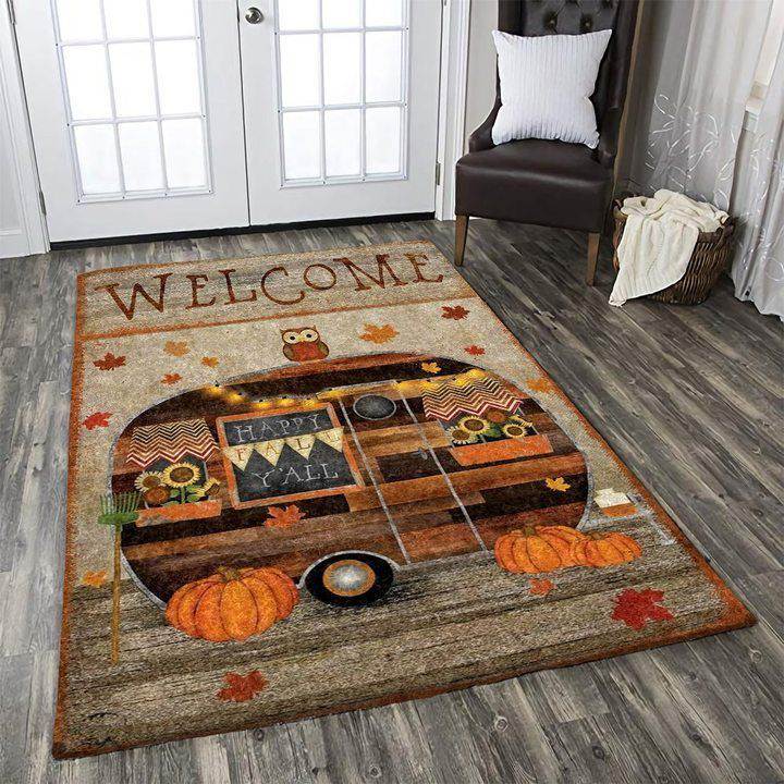 Halloween Camper Carpet Living Room Rugs - General soft non-slip area rug for living room & home decor