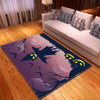Halloween Creepy Scarecrow and Scary Pumpkin Carpet Living Room - General soft non-slip area rug for living room & home decor