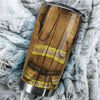Camellia Personalized Firefighter Clothing Cover Stainless Steel Tumbler-Double-Walled Insulation Gift For Firefighter Fireman 01