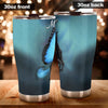 Camellia Personalized Horse Butterfly Stainless Steel Tumbler - Double-Walled Insulation Vacumm Flask - Gift For Horse Lovers, Cowgirls, Cowboys, Perfect Christmas, Thanksgiving Gift