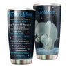 Camellia Personalized Loving Letter From Daughter To Mom Elephant Stainless Steel Tumbler-Double-Walled Insulated Gift For Mother's Day