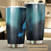 Camellia Personalized Horse Butterfly Stainless Steel Tumbler - Double-Walled Insulation Vacumm Flask - Gift For Horse Lovers, Cowgirls, Cowboys, Perfect Christmas, Thanksgiving Gift