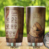 Camellia Persionalized 3D Baseball Pitching Grips Stainless Steel Tumbler - Customized Double - Walled Insulation Travel Thermal Cup With Lid Gift For Baseball Player