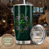 Camellia Personalized Celtic Symbol Stainless Steel Tumbler - Customized Double-Walled Insulation Travel Thermal Cup With Lid