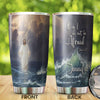 Camellia Personalized Jesus Walking On Water Do Not Be Afraid Stainless Steel Tumbler-Sweat-Proof Double Wall Cup With Lid