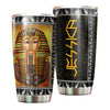 Camellia Personalized Ancient Egypt Pharaoh Stainless Steel Tumbler - Double-Walled Insulation Vacumm Flask - Gift For Ancient Egypt Culture Lovers