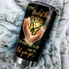 Camellia Personalized Butterfly The Hardest Thing Is To Let You Go Stainless Steel Tumbler - Double-Walled Insulation Vacumm Flask - For Thanksgiving, Memorial Day, Christians, Christmas Gift