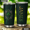 Camellia Personalized Celtic Symbol Stainless Steel Tumbler - Customized Double-Walled Insulation Travel Thermal Cup With Lid